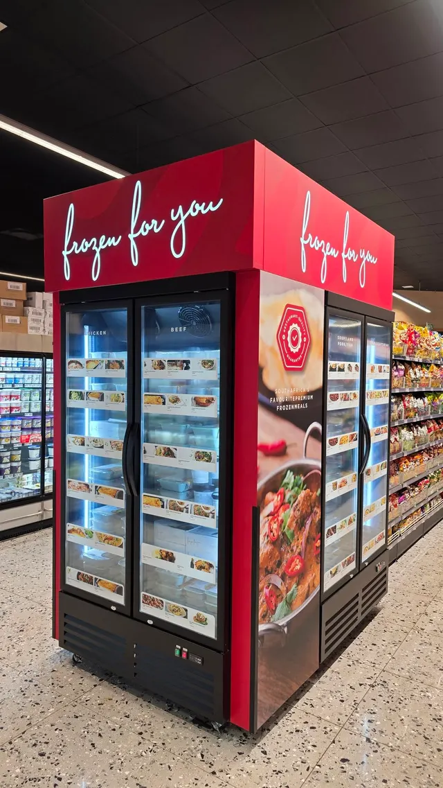 Frozen for You printed freezer branding at Groenkloof