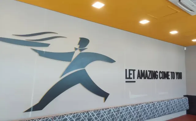 Printed interior wall graphic at Debonairs Pilane Mall
