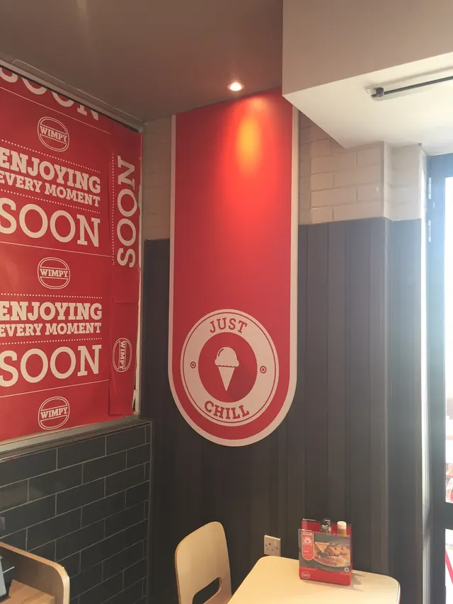 Wimpy — interior signage, photograph 2