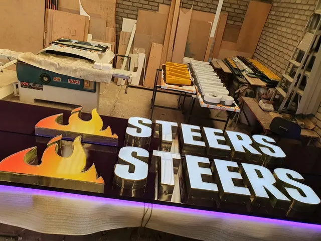Innovating LED design — detail signage, photograph 2