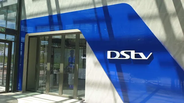 Blue DSTV shopfront at Mall of the North
