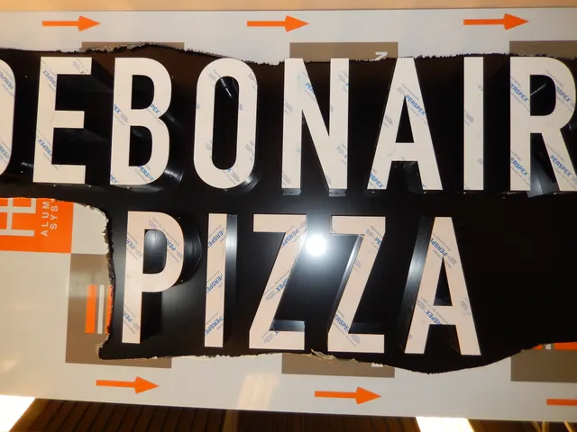 Illuminated Debonairs letters prepared in the workshop