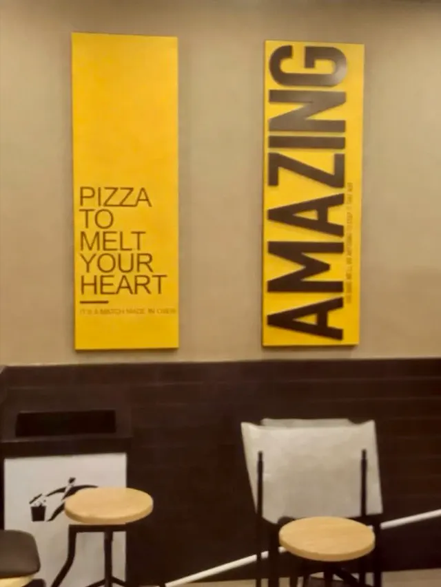 Yellow Amazing wall panel at Debonairs Pilane Mall