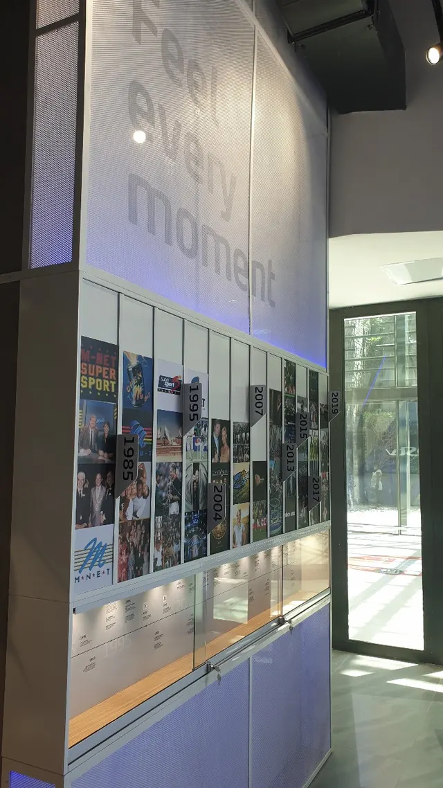 DSTV interior timeline display