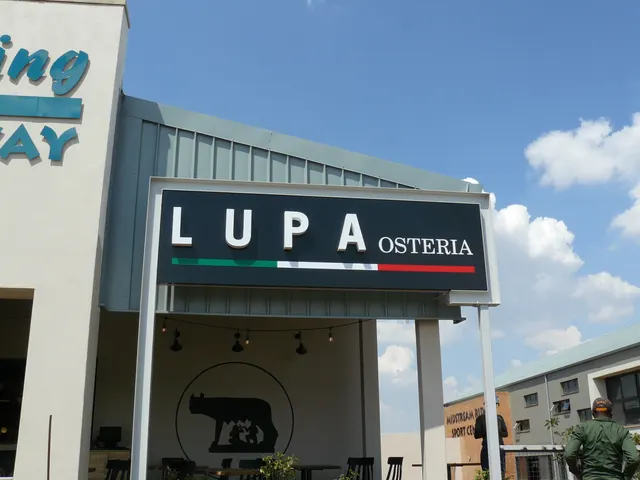 Lupa Osteria — installed signage